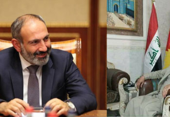 Armenian PM Nikol Pashinyan and Ezidikhan PM Hammo