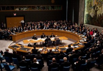 The United Nations Security Council in session